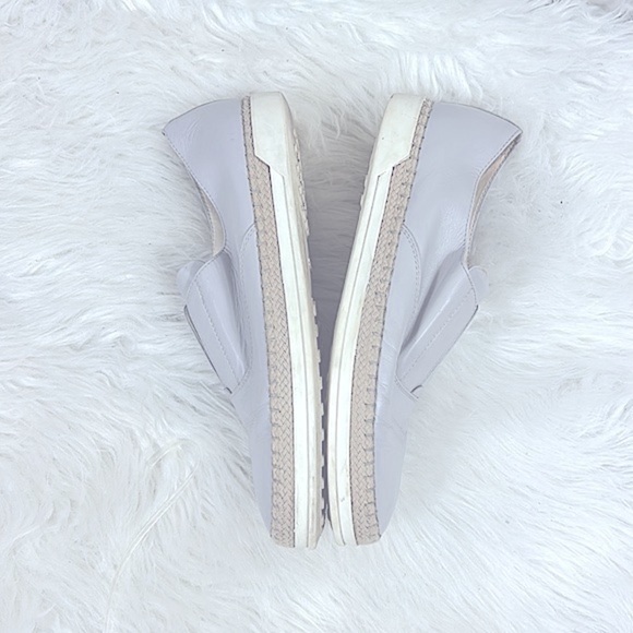 TOD’S Grey Leather Francesina Espadrille Sneakers Size 38 - Picture 10 of 11